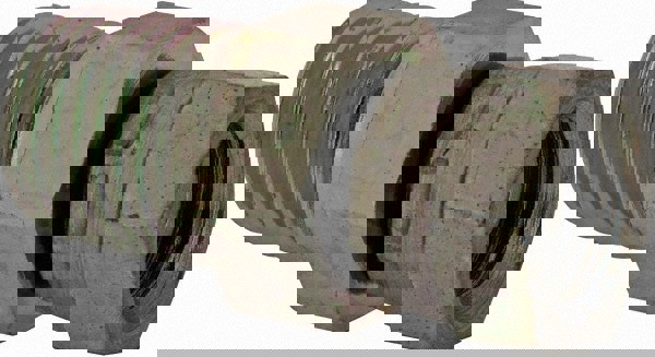 Industrial Pipe Adapter: 1/8-27 Female Thread, 1/4-18 Male Thread, MNPT x FNPSM